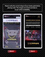 Load image into Gallery viewer, Carbon Brake Pads For Kawasaki Ninja ZX-6R (2019 Onwards) - Rear - CFB634 - 1 Set - CRANK1