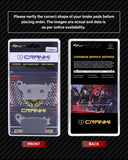 Carbon Brake Pads For Honda Cbr 1000 RR Fireblade (2008-2013) - Rear - CFB634 - 1 Set - CRANK1