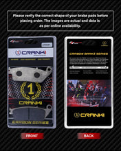 Load image into Gallery viewer, Carbon Brake Pads For Honda CB500X (2019-2023) - Front - CFB691 - 1 Set - CRANK1