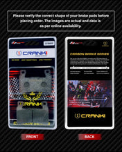 Load image into Gallery viewer, Carbon Brake Pads For Hyosung GT650R (2009-2015) - Front - CFB692 - 2 Sets - CRANK1