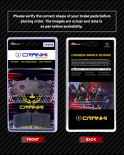 Load image into Gallery viewer, Carbon Brake Pads For Ducati Monster 1200 (2017-2018) - Front - CFB744 - 2 Sets - CRANK1