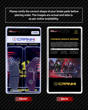 Load image into Gallery viewer, Carbon Brake Pads For Triumph Speed T4 - Front - CFB902 - 1 Set - CRANK1