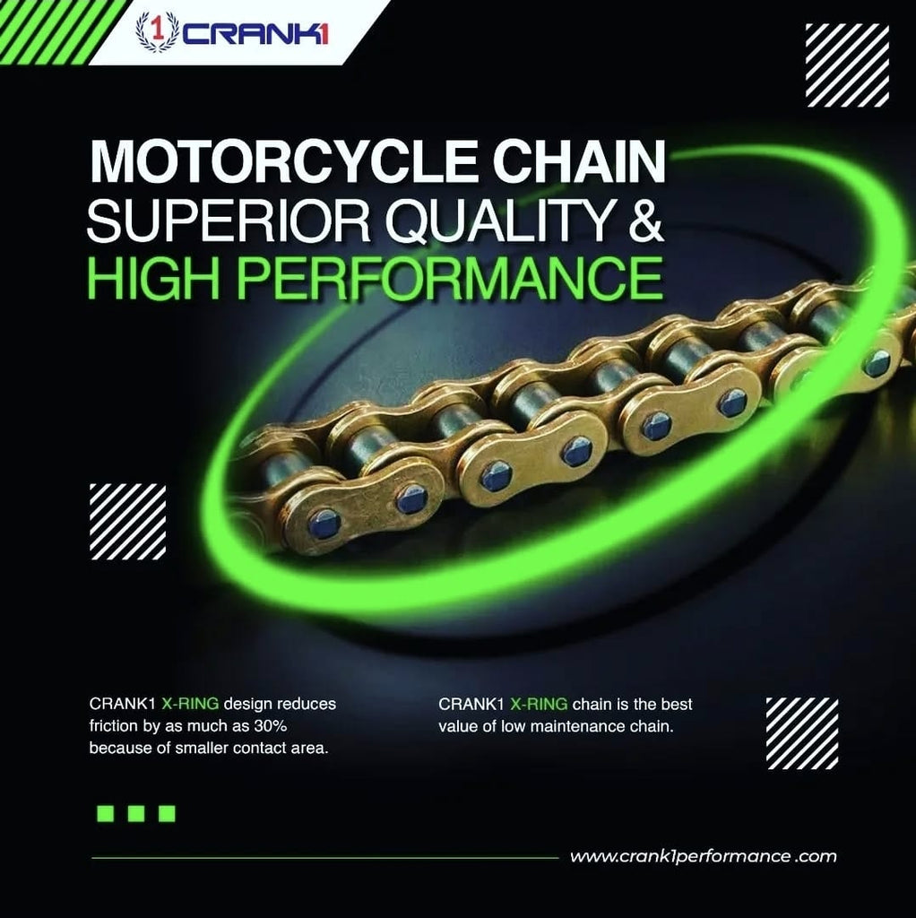 Chain For Honda Africa Twin (2016-2019) - 525 Pitch x 124 Links Gold (ZVMX) - CRANK1