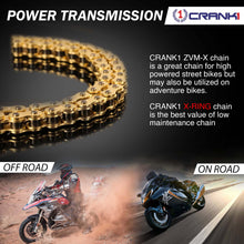 Load image into Gallery viewer, Chain For Honda Africa Twin (2016-2019) - 525 Pitch x 124 Links Gold (ZVMX) - CRANK1