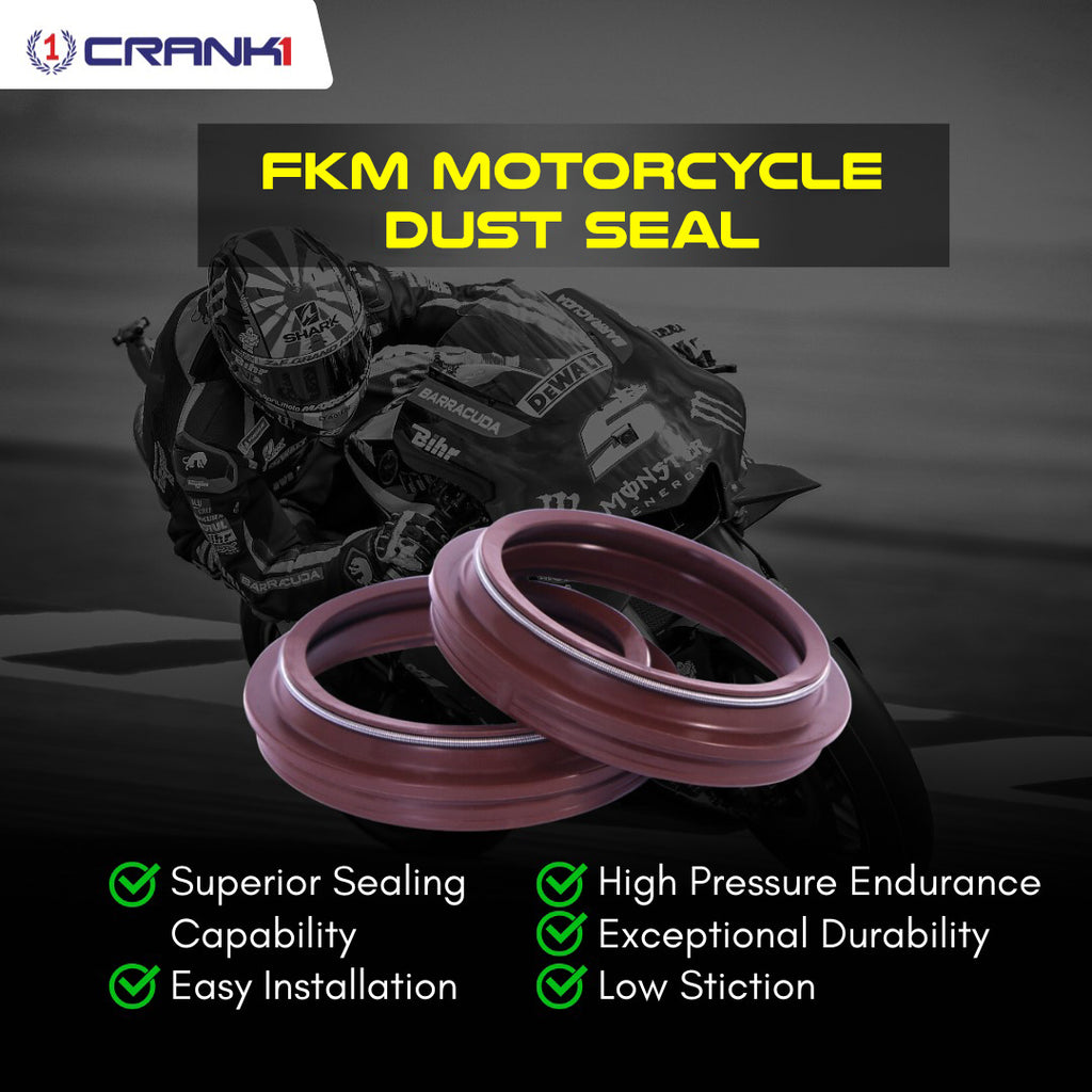 Fork Dust Seals Pair For Honda CBR650F (2014-2018) - CPD57-115 - CRANK1