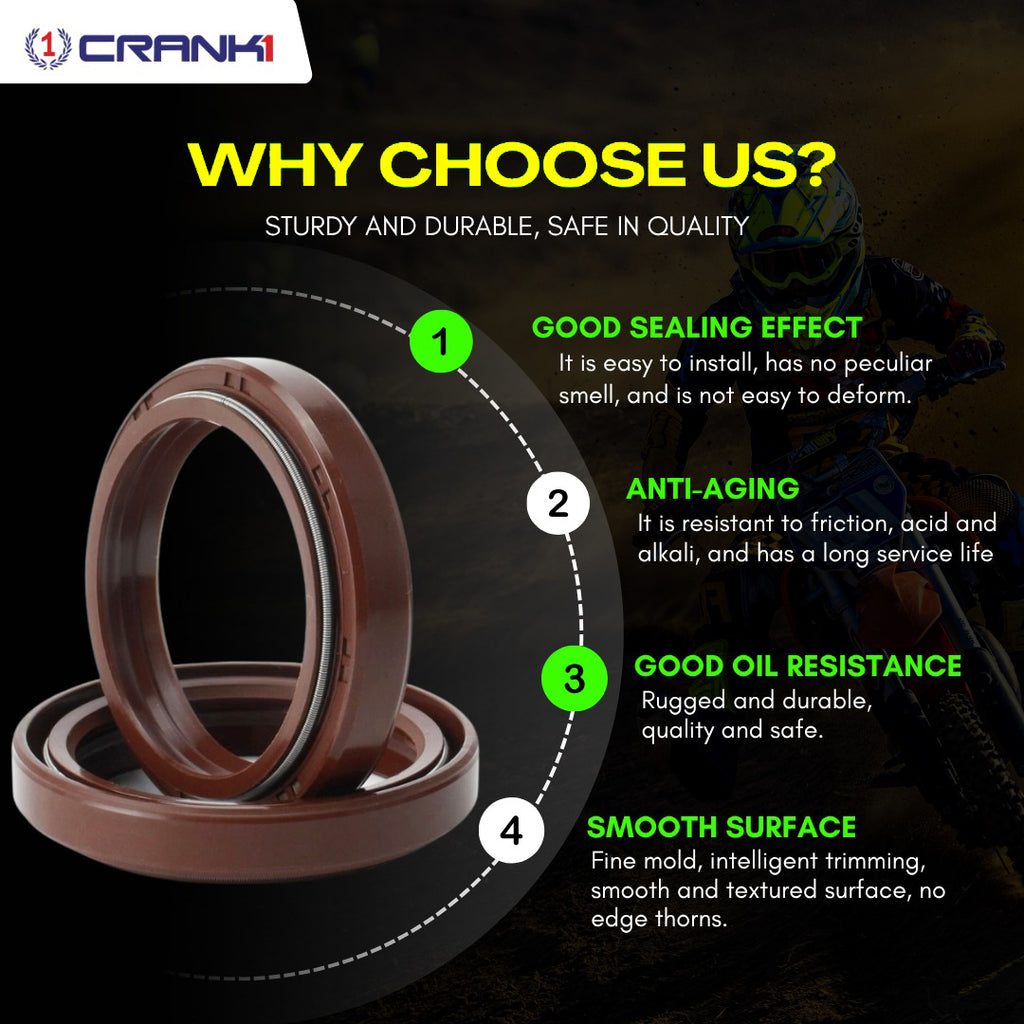 Fork And Dust Seals Kit For Kawasaki Z900 (2017-2021) - CRANK1