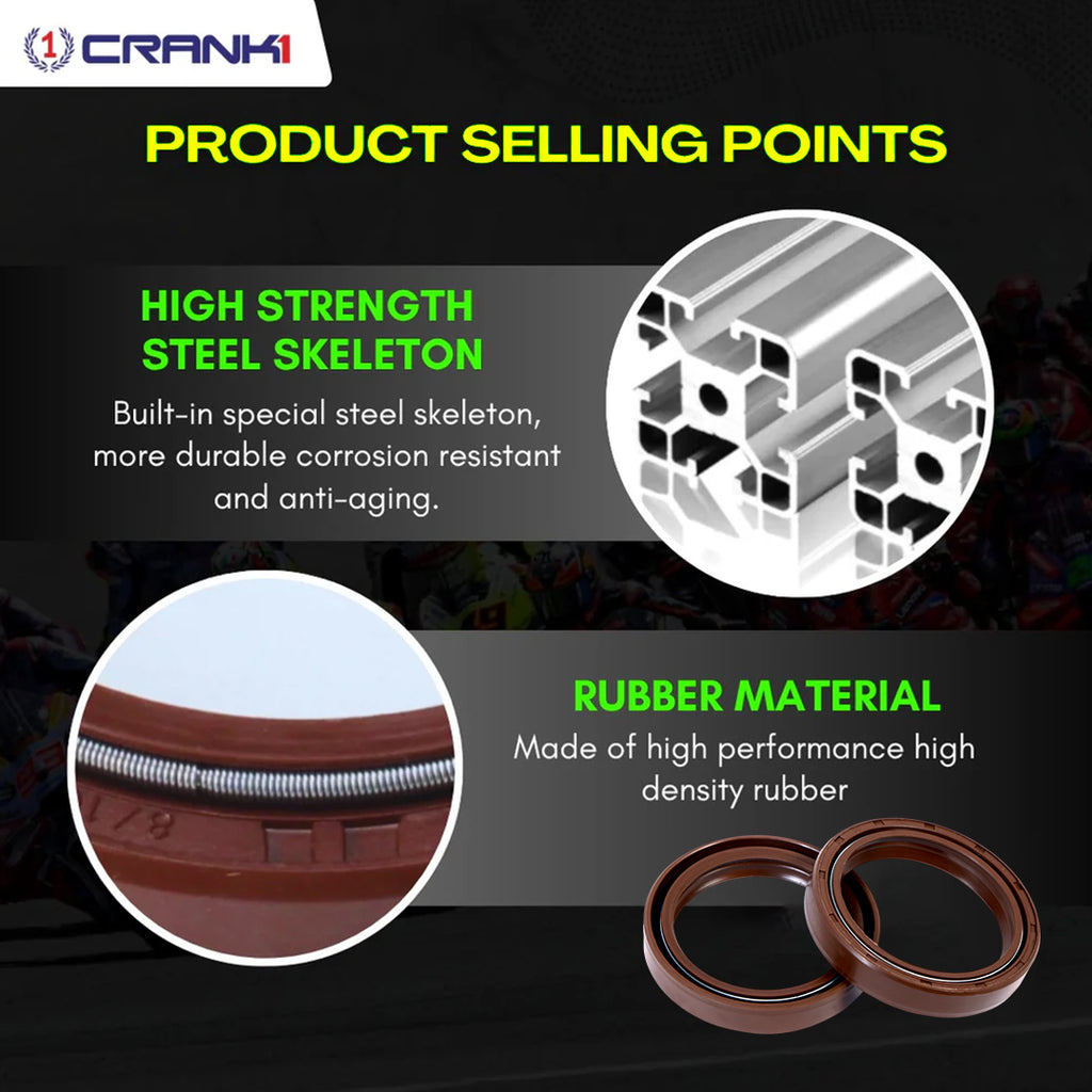 Fork And Dust Seals Kit For Kawasaki Z900 (2017-2021) - CRANK1