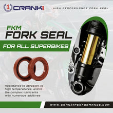 Load image into Gallery viewer, Fork Oil Seals Pair For Triumph Rocket 3 Storm (2013-2019) - CPF55-123 - CRANK1