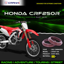 Load image into Gallery viewer, Fork Dust Seals Pair For Honda CRF250R (2021 Onwards) - CPD57-104 - CRANK1
