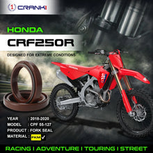 Load image into Gallery viewer, Fork Oil Seals Pair For Honda CRF250R (2018-2020) - CPF55-127 - CRANK1