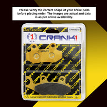 Load image into Gallery viewer, Ceramic Brake Pad For Triumph Bonneville T100 (2014-2016) - Rear - CRM043/2 - 1 Set - Crank1