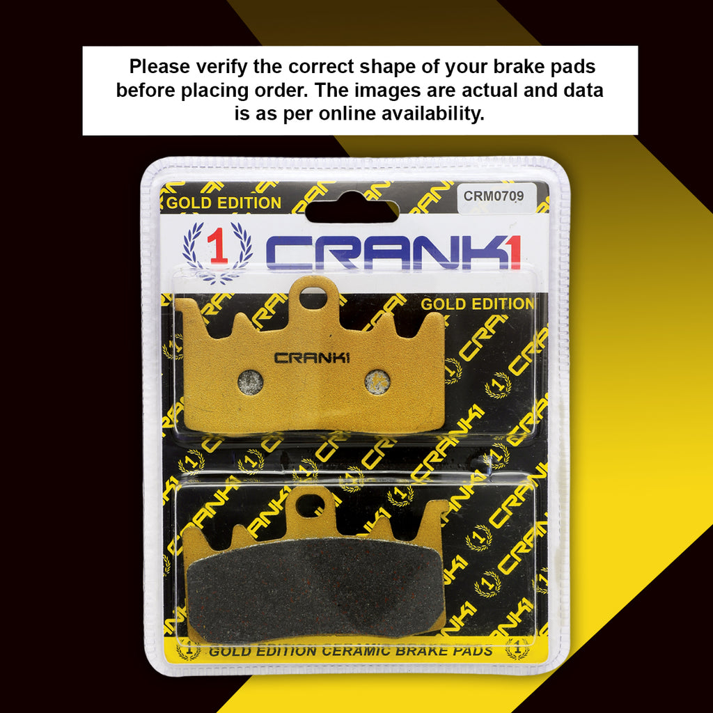 Ceramic Brake Pad For BMW S 1000 R - Front - CRM0709 - 2 Sets - CRANK1