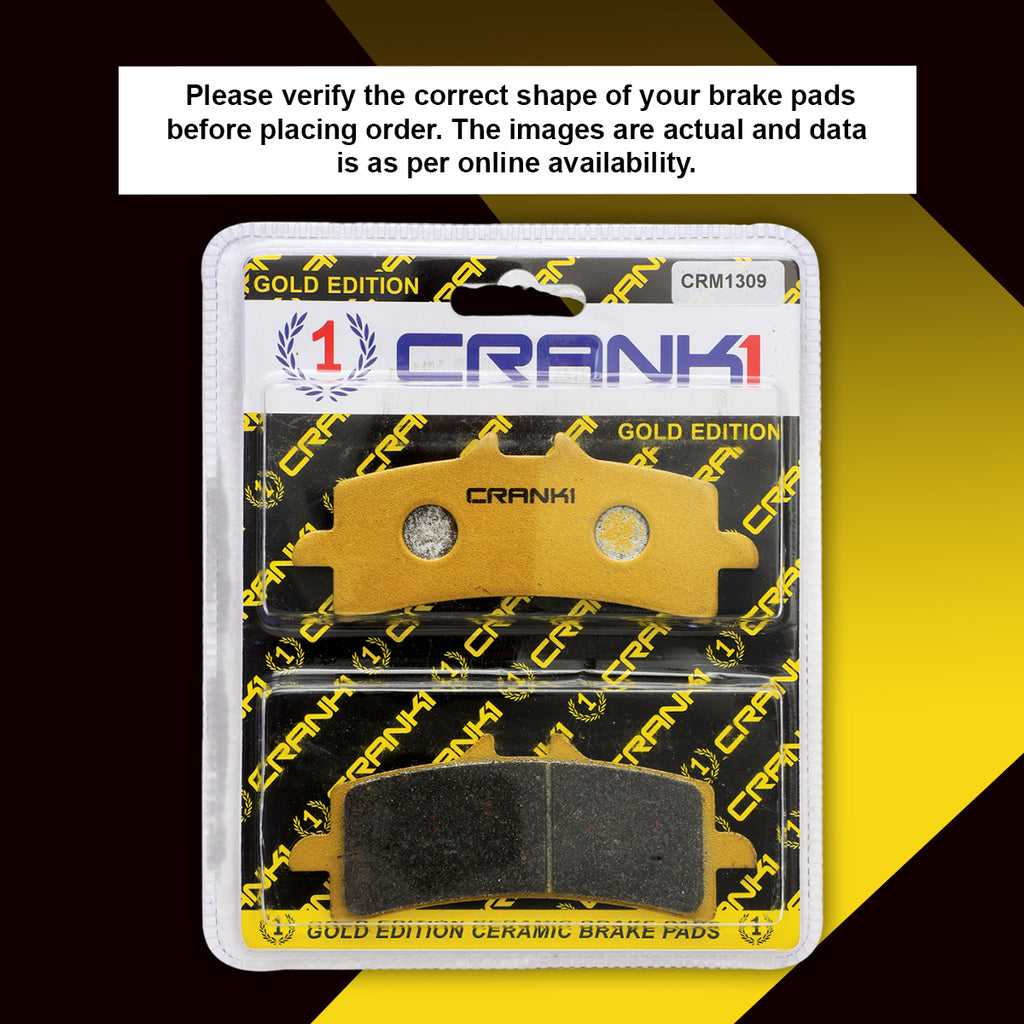 Ceramic Brake Pad For Suzuki GSX-R1000 (2011-2018) - Front - CRM1309 - 2 Sets - CRANK1