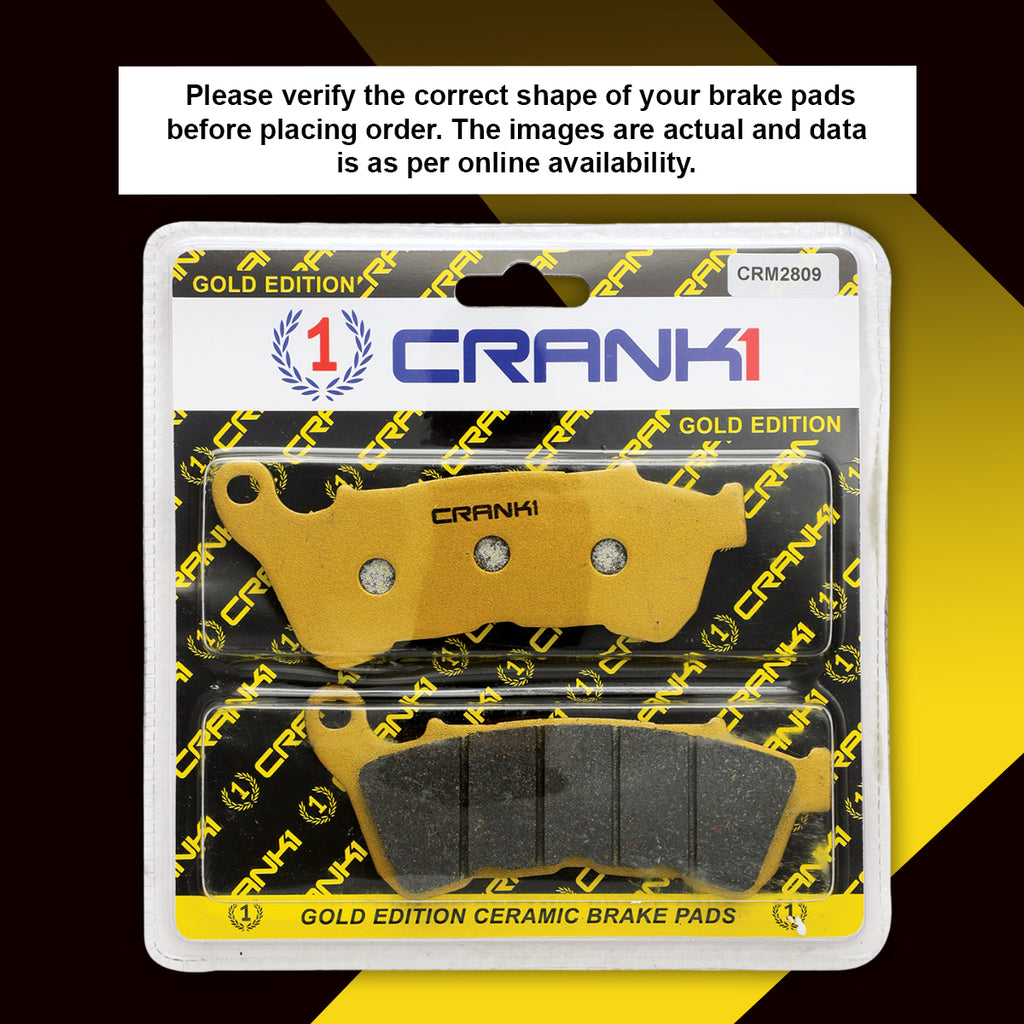 Ceramic Brake Pad For Honda CBR 250R ABS - Front - CRM2809 - 1 Set - CRANK1