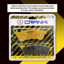 Load image into Gallery viewer, Ceramic Brake Pad For Honda CBR 250R ABS - Front - CRM2809 - 1 Set - CRANK1