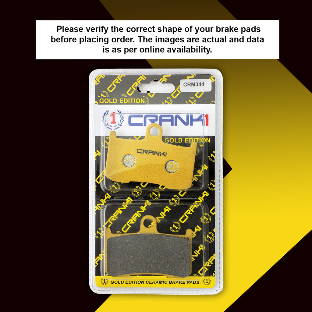 Ceramic Brake Pad For Kawasaki Z800 (2013-2016) - Front - CRM344 - 2 Sets - Crank1