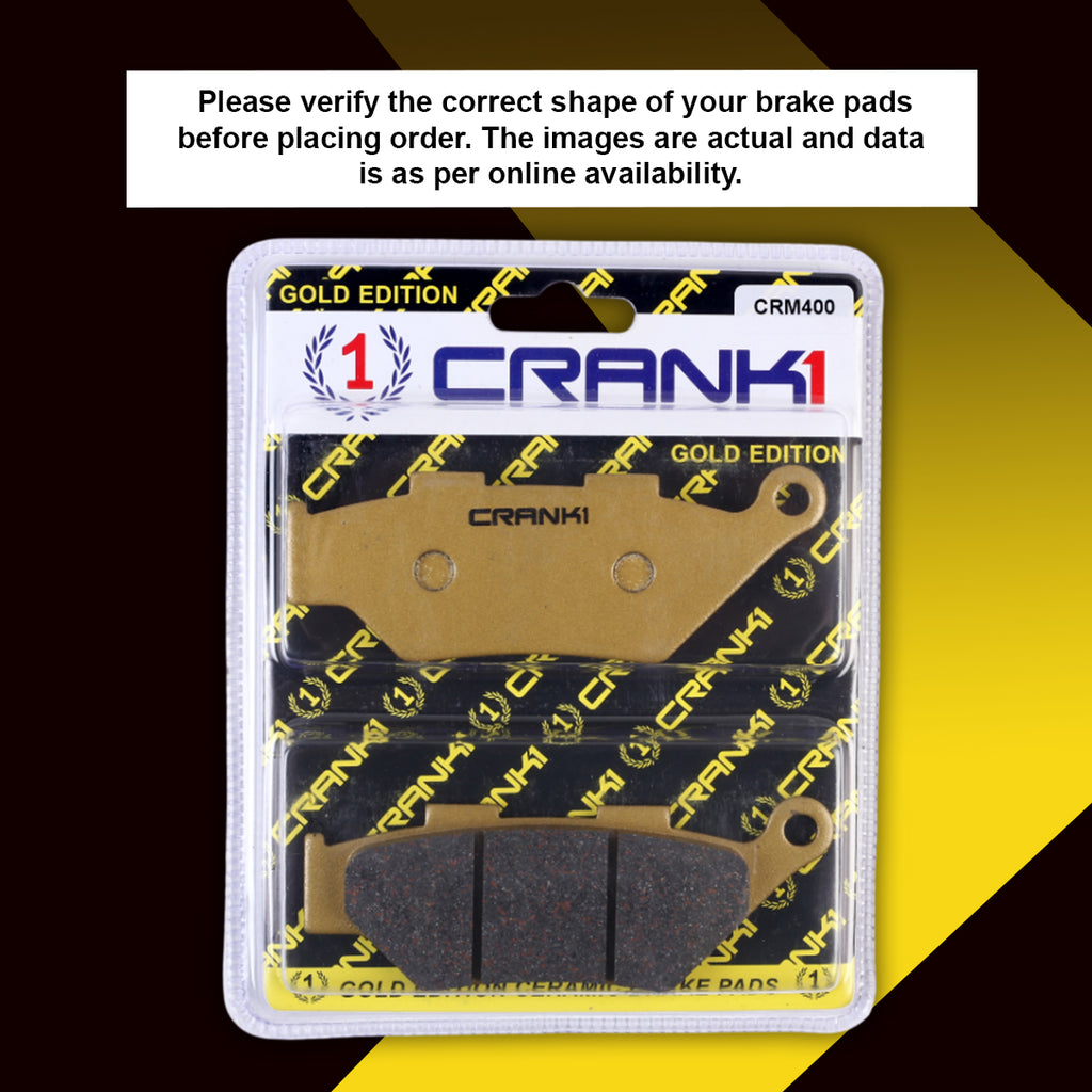 Ceramic Brake Pad For Benelli Imperiale 400 - Front - CRM400 - 1 Set - CRANK1