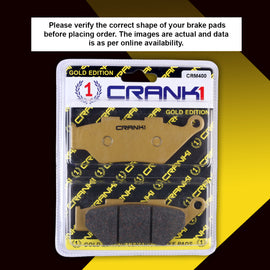 Ceramic Brake Pad For Benelli TRK 502 X (2022) - Front - CRM400 - 2 Sets - CRANK1