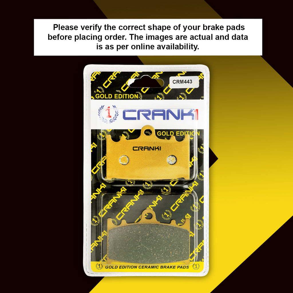 Ceramic Brake Pad For Kawasaki Versys 1000 - Front - CRM443 - 2 Sets - Crank1