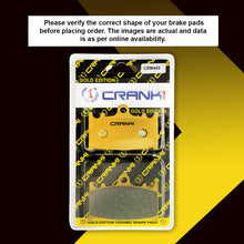 Load image into Gallery viewer, Ceramic Brake Pad For Kawasaki Versys 1000 - Front - CRM443 - 2 Sets - Crank1