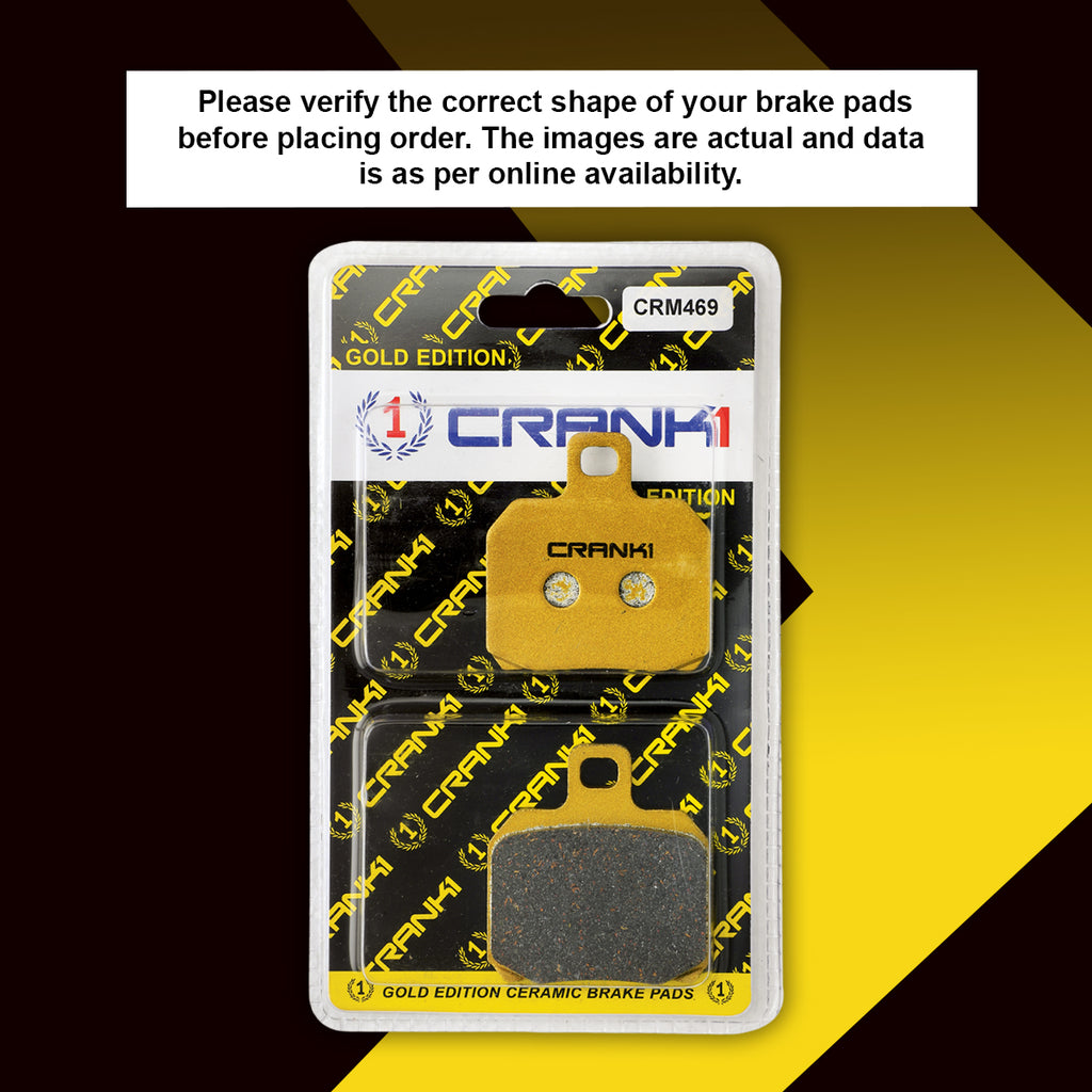 Ceramic Brake Pad For Ducati Streetfighter V4S - Rear - CRM469 - 1 Set - CRANK1
