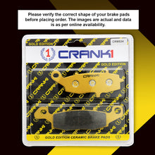 Load image into Gallery viewer, Ceramic Brake Pad For Left and Right Kawasaki Ninja 650 (2006-2016) - Front - CRM534+CRM253 - 2 Sets - Crank1