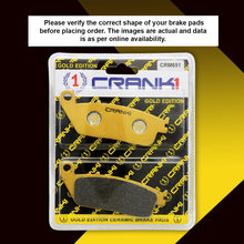 Load image into Gallery viewer, Ceramic Brake Pad For Triumph Tiger 800 - Front - CRM651 - 2 Sets - CRANK1