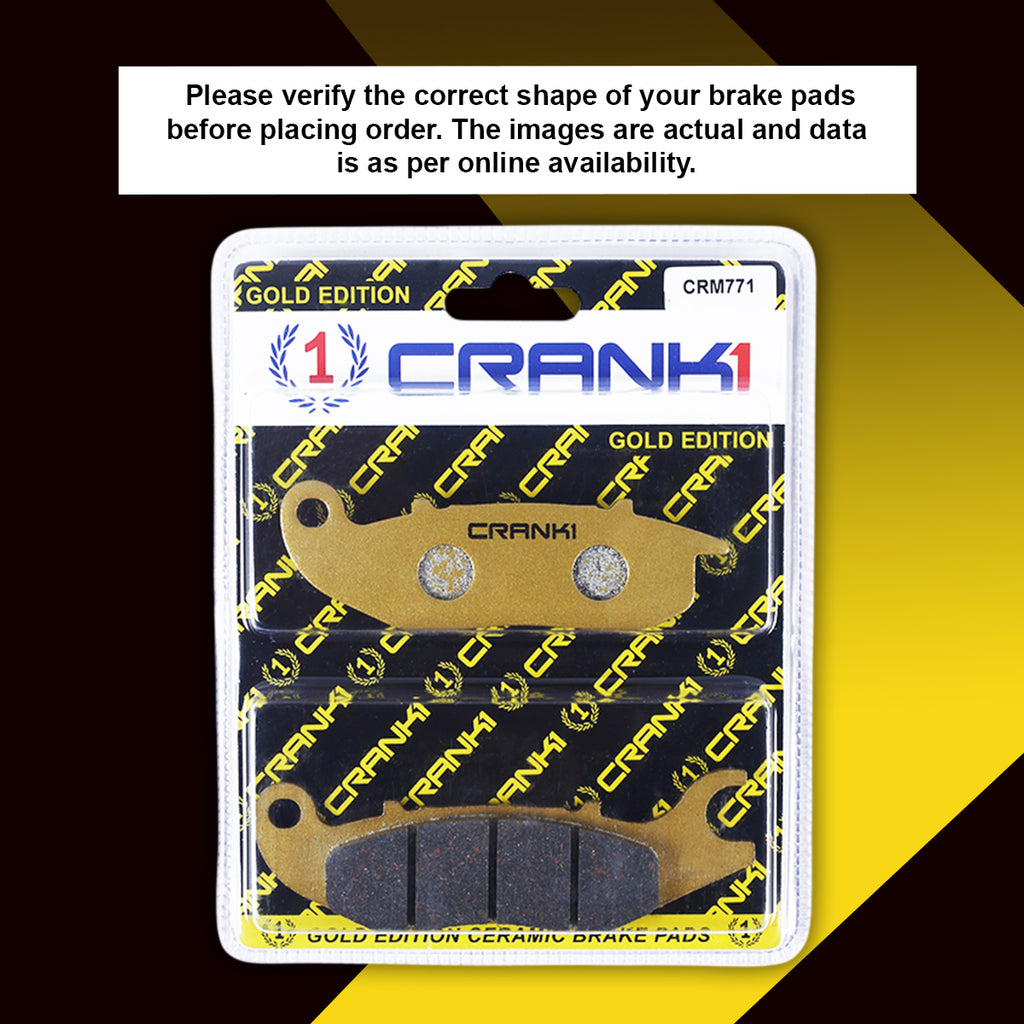 Ceramic Brake Pad For Honda CB200X (2021) - Front - CRM771 - 1 Set - CRANK1