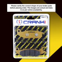 Load image into Gallery viewer, Ceramic Brake Pad For Honda CB200X (2021) - Front - CRM771 - 1 Set - CRANK1