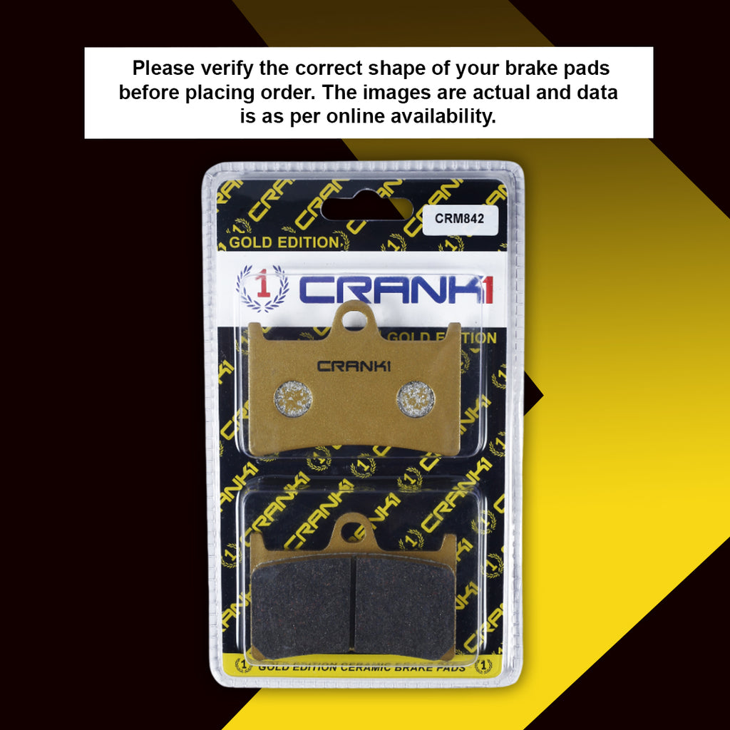 Ceramic Brake Pad For Yamaha YZF-R6 (2004-2018) - Front - CRM842 - 2 Sets- CRANK1