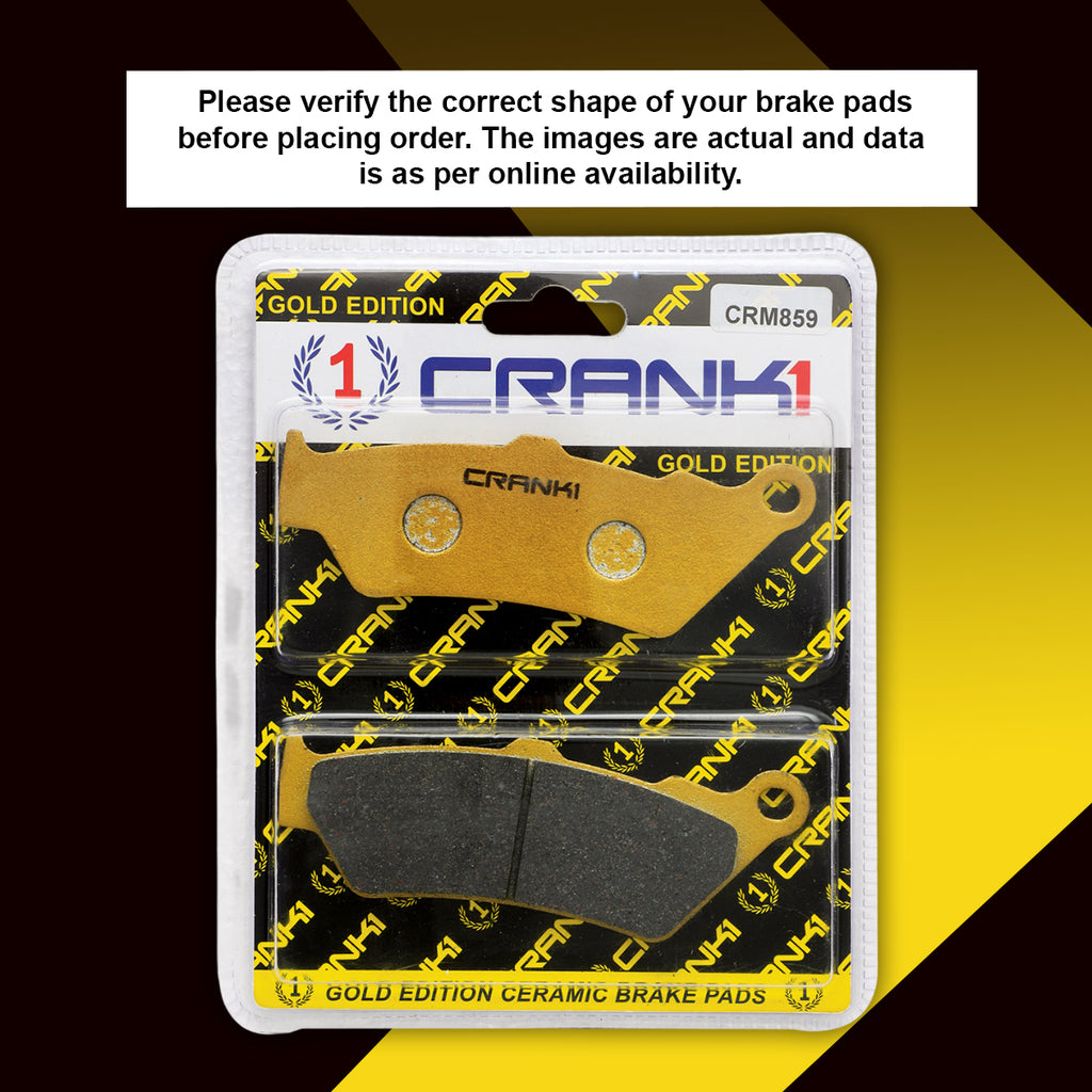 Ceramic Brake Pad For Triumph Speed T4 - Front - CRM859 - 1 Set - CRANK1