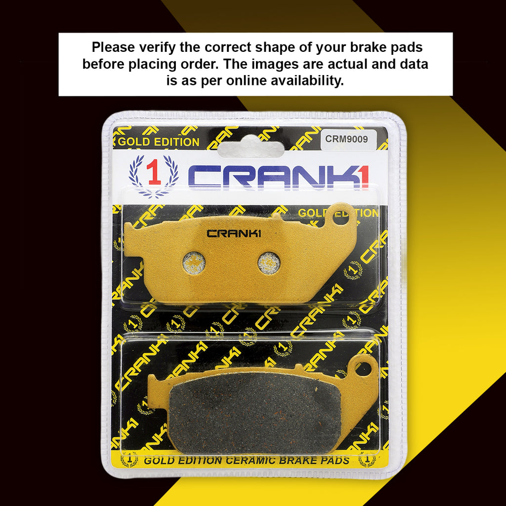 Ceramic Brake Pad For Harley Davidson Sportster Iron 883 (2009-2013) - Front - CRM9009 - 1 Set - CRANK1
