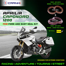 Load image into Gallery viewer, Fork And Dust Seals Kit For Aprilia Caponord 1200 (2013-2016) - CRANK1