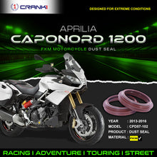 Load image into Gallery viewer, Fork Dust Seals Pair For Aprilia Caponord 1200 (2013-2016) - CPD57-102 - CRANK1