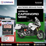 Sintered Brake Pads For Aprilia Caponord 1200 (2013-2016) - Front - CB036 - 2 Sets - CRANK1