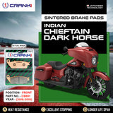 Sintered Brake Pads For Indian Chieftain Dark Horse (2018-2019) - Front - CB691 - 1 Set - CRANK1