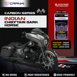 Carbon Brake Pads For Indian Chieftain Dark Horse (2018-2019) - Front - CFB743 - 2 Sets - CRANK1