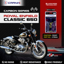 Load image into Gallery viewer, Carbon Brake Pads For Royal Enfield Classic 650 - Front - CFB902 - 1 Set - CRANK1