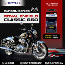Load image into Gallery viewer, Carbon Brake Pads For Royal Enfield Classic 650 - Rear - CFB181 - 1 Set - CRANK1