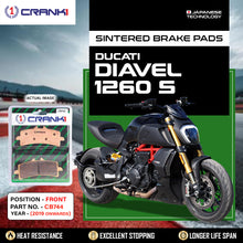Load image into Gallery viewer, Sintered Brake Pads For Ducati Diavel 1260 S (2019 Onwards) - Front - CB744 - 2 Sets - CRANK1