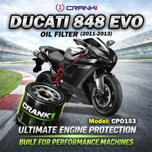 Load image into Gallery viewer, Oil Filter For Ducati 848 EVO (2011-2013) - CPO153 - CRANK1