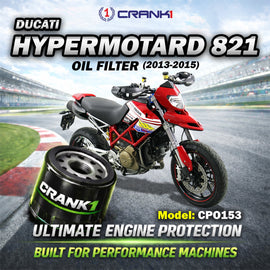Oil Filter For Ducati Hypermotard 821 (2013-2015) - CPO153 - CRANK1