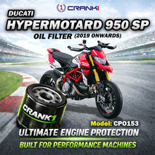 Load image into Gallery viewer, Oil Filter For Ducati Hypermotard 950 SP (2019 Onwards) - CPO153 - CRANK1