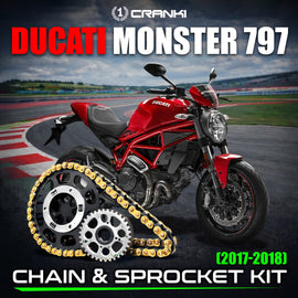 Chain And Sprocket Kit For Ducati Monster 797 (2017-2018) - CRANK1