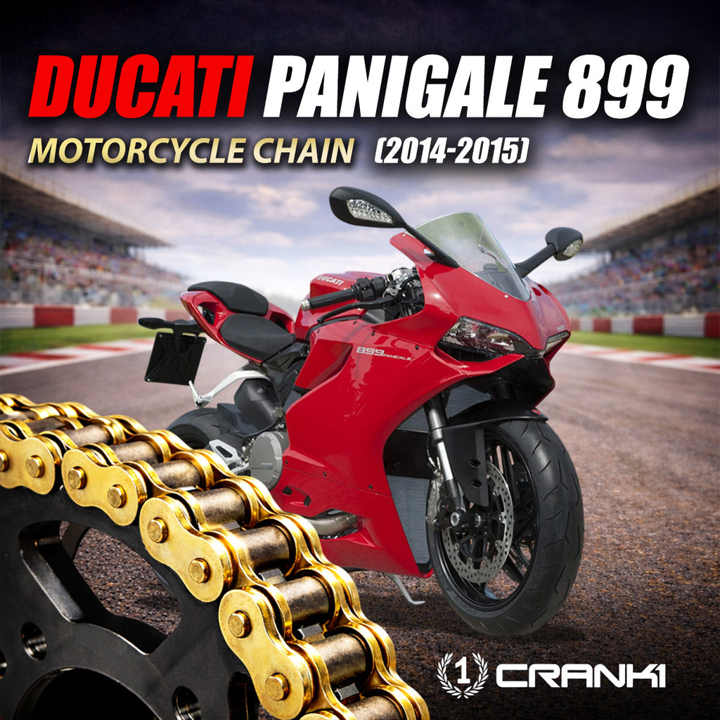 Chain For Ducati Panigale 899 (2014-2015) - 520 Pitch x 106 Links Gold (ZVMX) - CRANK1