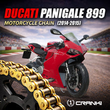 Load image into Gallery viewer, Chain For Ducati Panigale 899 (2014-2015) - 520 Pitch x 106 Links Gold (ZVMX) - CRANK1