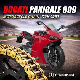 Chain For Ducati Panigale 899 (2014-2015) - 520 Pitch x 106 Links Gold (ZVMX) - CRANK1