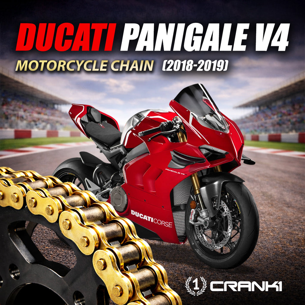 Chain For Ducati Panigale V4 (2018-2019) - 520 Pitch x 106 Links Gold (ZVMX) - CRANK1