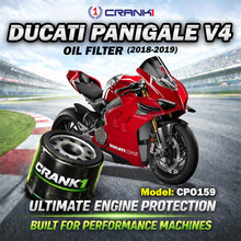 Load image into Gallery viewer, Oil Filter For Ducati Panigale V4 (2018-2019) - CPO159 - CRANK1