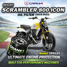 Load image into Gallery viewer, Oil Filter For Ducati Scrambler 800 Icon (2019-2023) - CPO153 - CRANK1